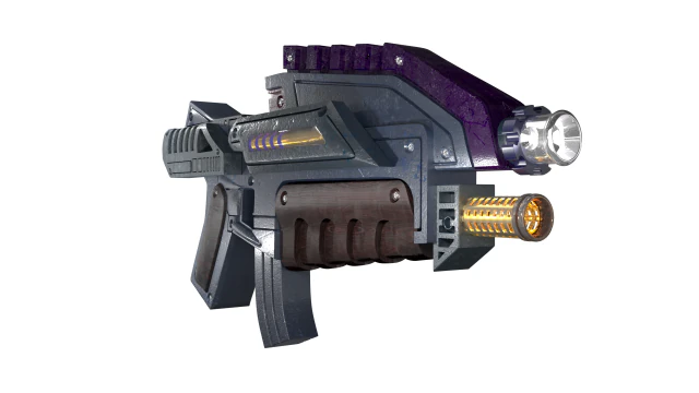assault blaster 3D Model .c4d .max .obj .3ds .fbx .stl .blend 