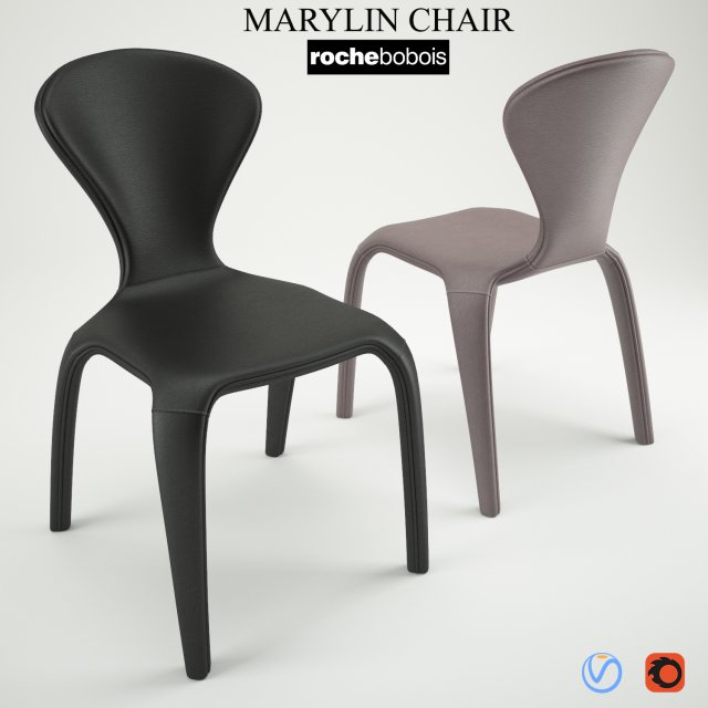 marilyn chair 3D 模型 .c4d .max .obj .3ds .fbx .stl .blend 