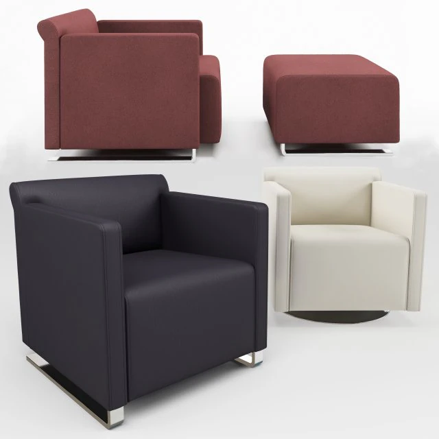 armchairs - quant cor 3D Model .c4d .max .obj .3ds .fbx .stl .blend 