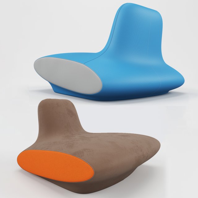 armchair spoutnik roche bobois Modelo 3D .c4d .max .obj .3ds .fbx .stl .blend 