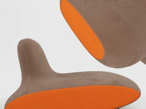 armchair spoutnik roche bobois 3D Model