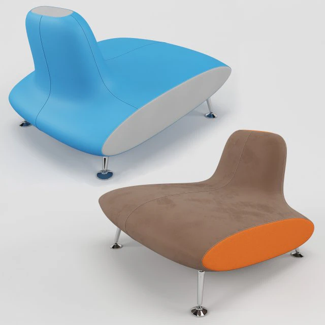 armchair spoutnik roche bobois 3D Model .c4d .max .obj .3ds .fbx .stl .blend 