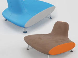 안락 의자 Spoutnik Roche bobois 3D 모델