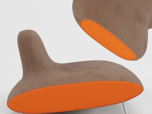 armchair spoutnik roche bobois Model 3D