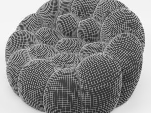 bubble armchair roche bobois 3Dモデル
