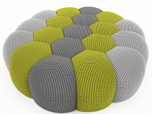 bubble ottoman roche bobois Modelo 3D
