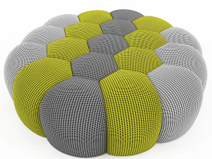 bubble ottoman roche bobois 3D Model