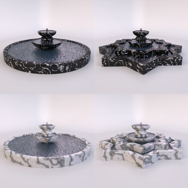 fountain-1 3D Model .c4d .max .obj .3ds .fbx .stl .blend 
