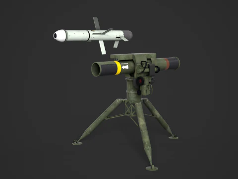 스파이크 어 스탠 로켓 3D 모델