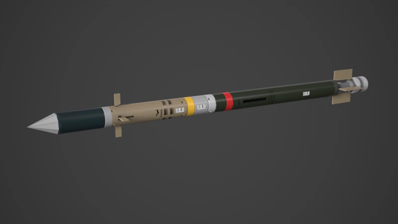 Mistral missile 3D Model .c4d .max .obj .3ds .fbx .stl .blend 