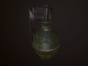 of 37 hand grenade france army 3D Model