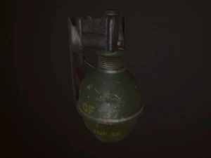 de 37 grenades à main armée de France Modèle 3D