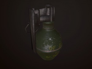 of 37 hand grenade france army 3D Модель