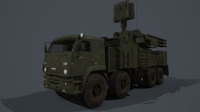 pantsir s2 and s1 3D Model .c4d .max .obj .3ds .fbx .stl .blend 