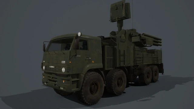 pantsir s2 and s1 3D Model .c4d .max .obj .3ds .fbx .stl .blend 