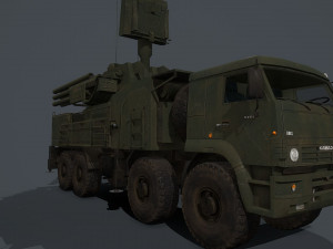 pantsir s2 and s1 3D Model
