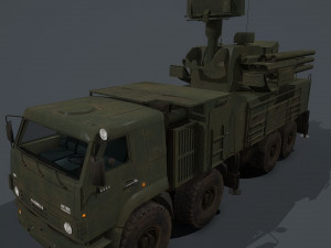 pantsir s2 and s1 3D Model
