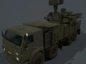 pantsir s2 and s1 3D Model