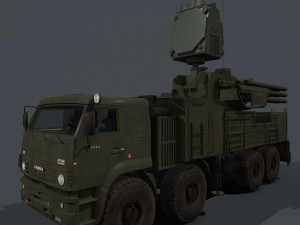 pantsir s2 and s1 3D Model