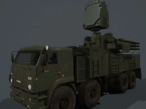 pantsir s2 and s1 3D Model