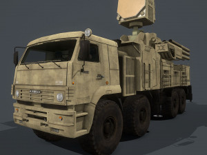pantsir s2 and s1 3D Model