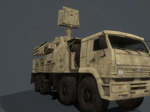 pantsir s2 and s1 3D Model