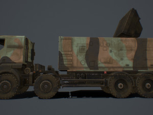 samp-t and radar arabel and missile aster-30 pack 3D Model