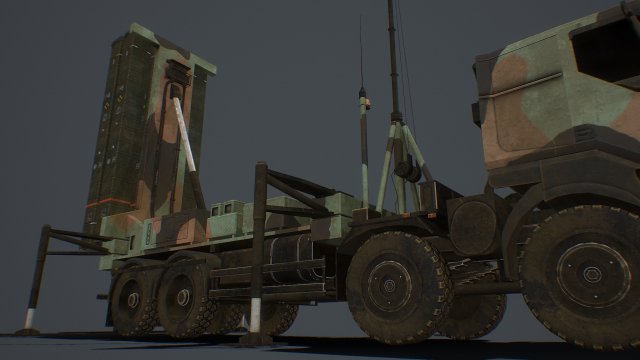 Samp-T And Radar Arabel And Missile Aster-30 Pack 3D Модель In.
