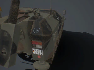 wiesel 2 sp mortar 120mm 3D Model