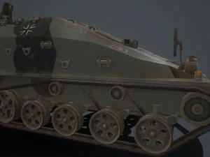 wiesel 2 sp mortar 120mm 3D Model