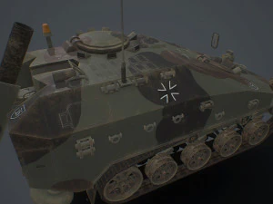 wiesel 2 sp mortar 120mm 3D Model
