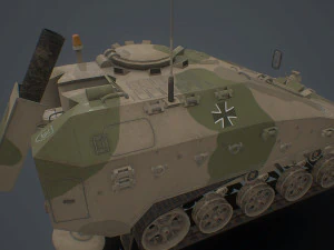 wiesel 2 sp mortar 120mm 3D Model