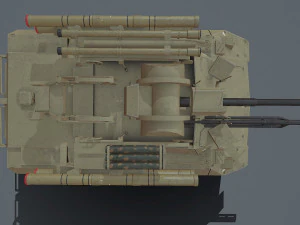 Uran 9 robot 3D Model