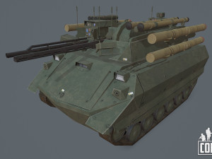 uran 9 robot 3D 模型