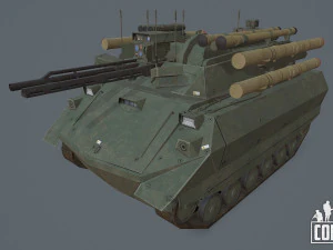 Robot Uran 9 Model 3D