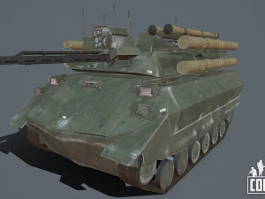 Uran 9 robot 3D Model