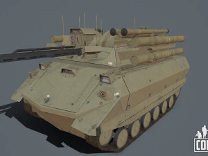 Uran 9 robot 3D Model