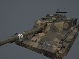 challenger 2 and challenger 2 tes 3Dモデル