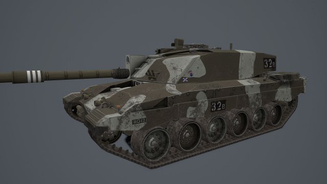 Challenger 2 Lego Tank 3D Model in Tank 3DExport