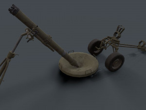 2s12 sani 120mm mortar Modelo 3D
