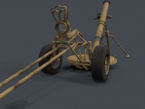 2s12 sani 120mm mortar Modelo 3D