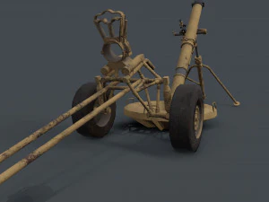 2s12 sani 120mm mortar 3D Model