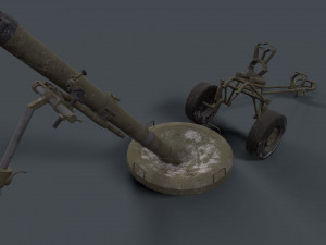 2s12 sani 120mm mortar Modelo 3D