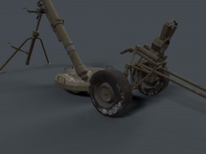 2s12 sani 120mm mortar Modelo 3D
