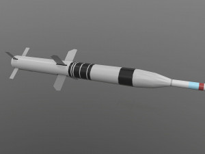 aft-9 missile Modelo 3D