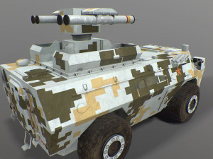 aft-9 missile Modelo 3D
