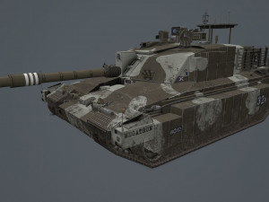 challenger 2 tes megatron Modello 3D