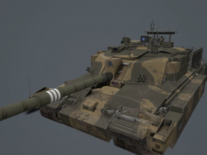 challenger 2 tes megatron Modello 3D