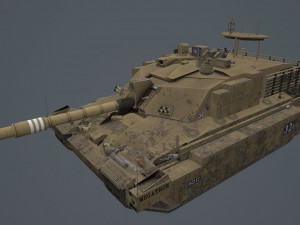 challenger 2 tes megatron Modello 3D