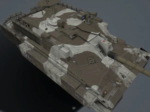 challenger 2 tes megatron 3D Model